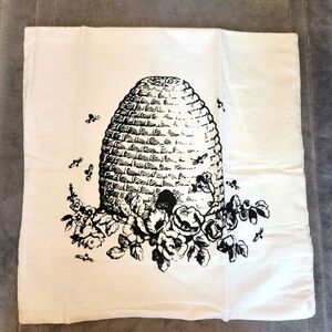 New Beehive Pillow Cover 18" X 18"